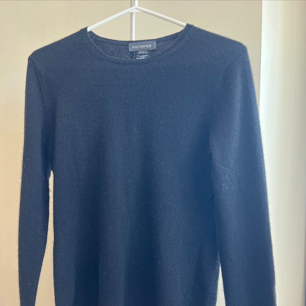 Holt Renfrew 100% Cashmere Sweater Men’s Size Small Black